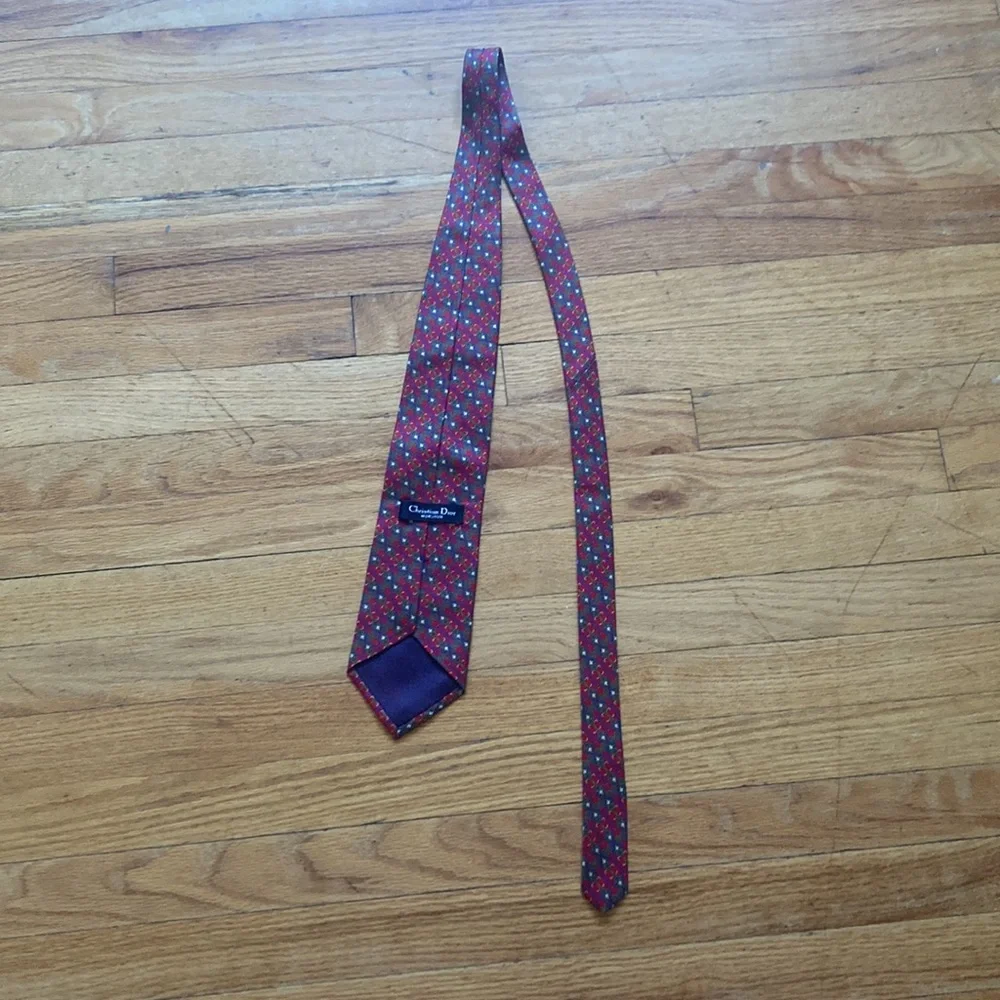 Christian Dior Monsieur Patterned 100% Silk Tie